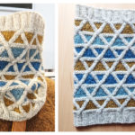 Expo 67 Geometric Cowl Free Knitting Pattern