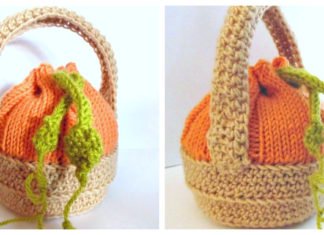 Fall Favour Bag Free Knitting Pattern