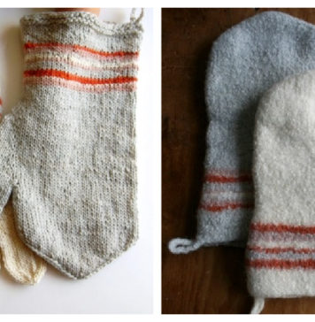 Felted Thanksgiving Oven Mitts Free Knitting Pattern