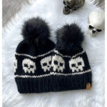Halloween Skull Hat Free Knitting Pattern