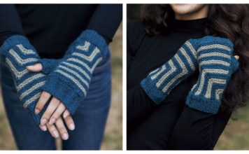 Mitered Mitts Free Knitting Pattern