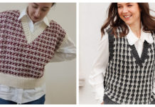 Mosaic Pullover Vest Free Knitting Pattern