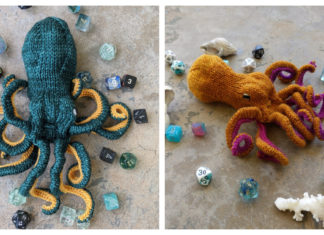 Octopus Dice Bag Knitting Pattern