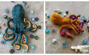 Octopus Dice Bag Knitting Pattern