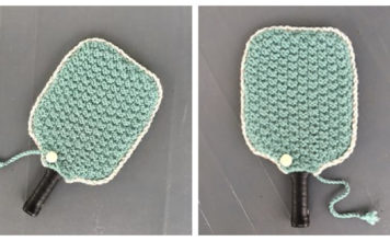 Pickleball Paddle Cover Free Knitting Pattern