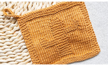 Simple Cactus Dishcloth Free Knitting Pattern