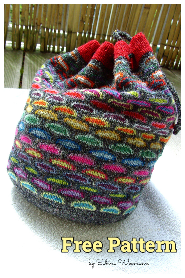Lucy's Mosaic Tote Bag Free Knitting Pattern