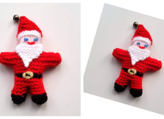 Tiny Christmas Santa Free Knitting Pattern