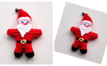 Tiny Christmas Santa Free Knitting Pattern