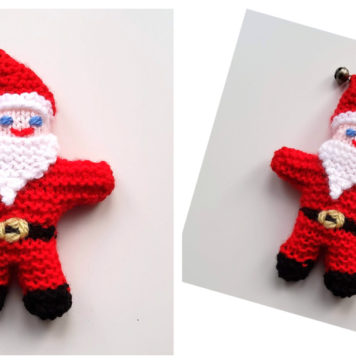 Tiny Christmas Santa Free Knitting Pattern