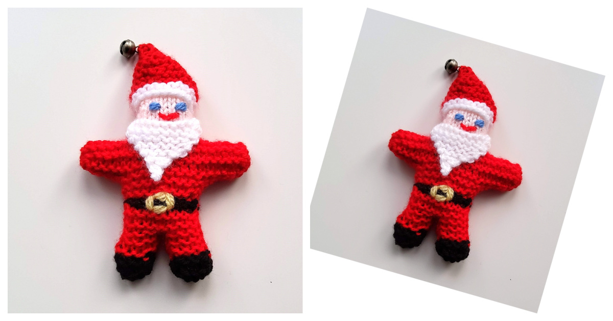 Tiny Christmas Santa Free Knitting Pattern