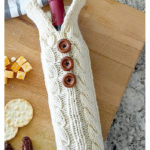 Wine Bottle Sweater Free Knitting Pattern and Video Tutorial