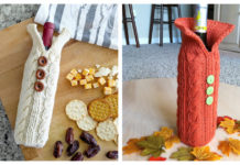 Wine Bottle Sweater Free Knitting Pattern and Video Tutorial