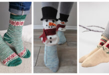 10+ Christmas Socks Knitting Patterns