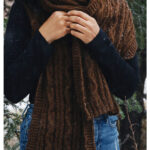 Alpine Cabled Scarf Free Knitting Pattern