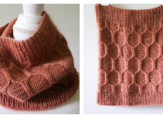 Apiarist Honeycomb Cowl Free Knitting Pattern