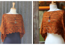 Autumn Leaves Linier Top Free Knitting Pattern