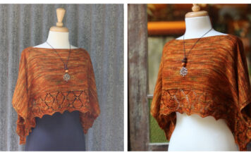 Autumn Leaves Linier Top Free Knitting Pattern
