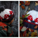 Big Mushrooms Hat Free Knitting Pattern