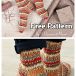 Blitzen Socks Free Knitting Pattern