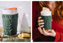 Blue Spruce Mug Cozy Free Knitting Pattern