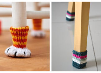 Chair Socks Free Knitting Pattern