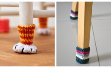 Chair Socks Free Knitting Pattern