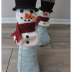Christmas Snowman Socks Knitting Pattern