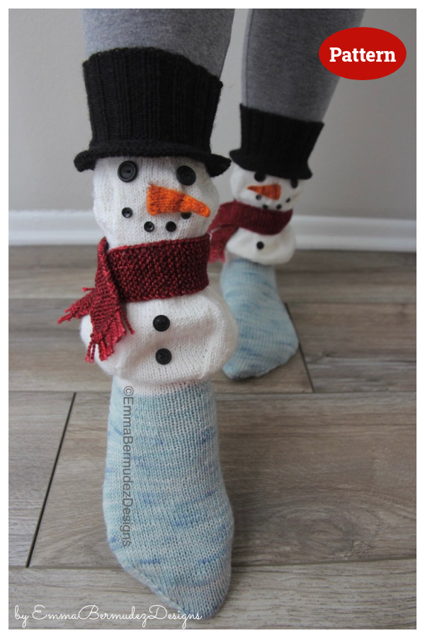 Anna M Christmas Socks Free Crochet Pattern