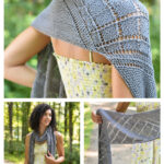 Diamonds and Lace Wrap Free Knitting Pattern