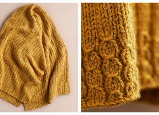 Droplet Blanket Free Knitting Pattern