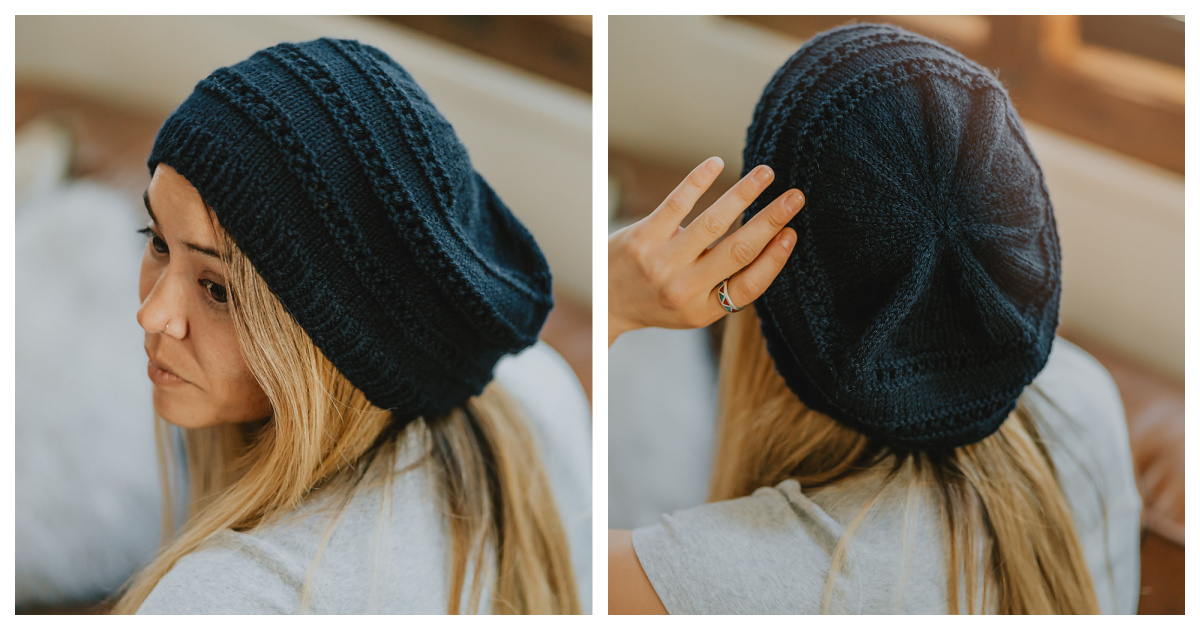 Easy Slouch Hat Free Knitting Pattern
