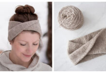 Easy Twisted Ear Warmers Free Knitting Pattern