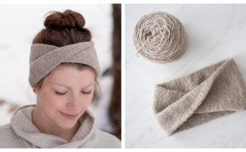Easy Twisted Ear Warmers Free Knitting Pattern