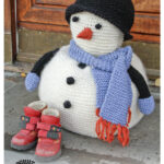 Frank Snowman with Scarf and Hat Free Knitting Pattern