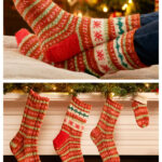 Gretel Christmas Motif Knitted Socks Free Knitting Pattern