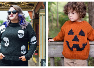 Halloween Sweater Free Knitting Pattern