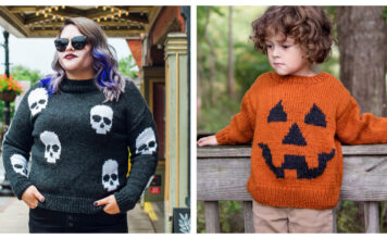 Halloween Sweater Free Knitting Pattern