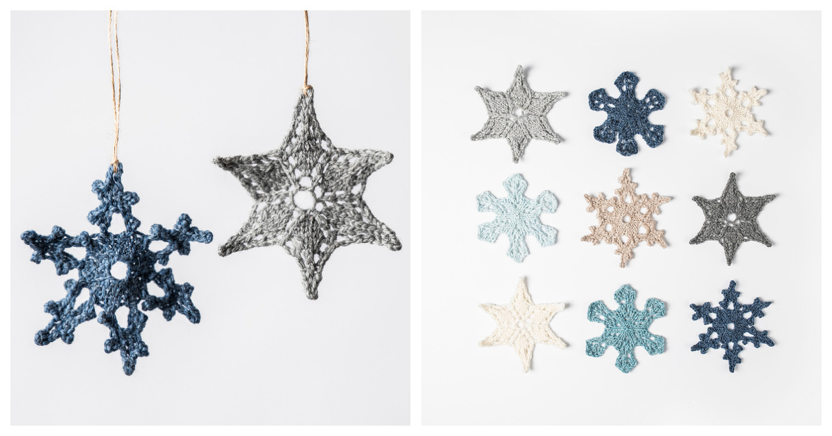 Holiday Frost Snowflakes Free Knitting Pattern