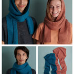 Unisex Hood Scarf Free Knitting Pattern