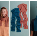 Unisex Hood Scarf Free Knitting Pattern