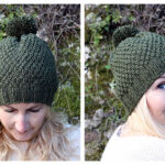 Irish Moss Beanie Hat Free Knitting Pattern