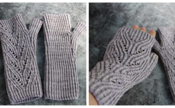Pearl Mitts Free Knitting Pattern