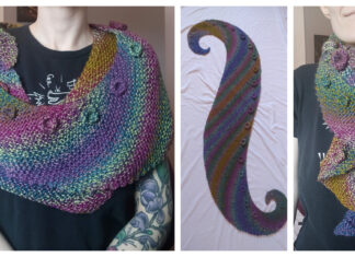 Sea Witch Tentacle Spiral Scarf Free Knitting Pattern