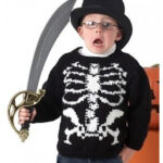 Skeleton Kids Sweater Free Knitting Pattern
