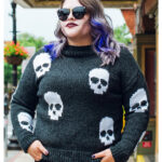 Skulls Pullover Free Knitting Pattern