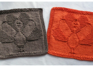 Thanksgiving Turkey Dishcloth Free Knitting Pattern