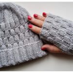 Whitby Hat and Handwarmers Free Knitting Pattern
