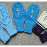 Cabled Snowman Mittens Free Knitting Pattern