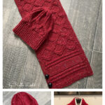 Camp Fire Hat and Scarf Free Knitting Pattern
